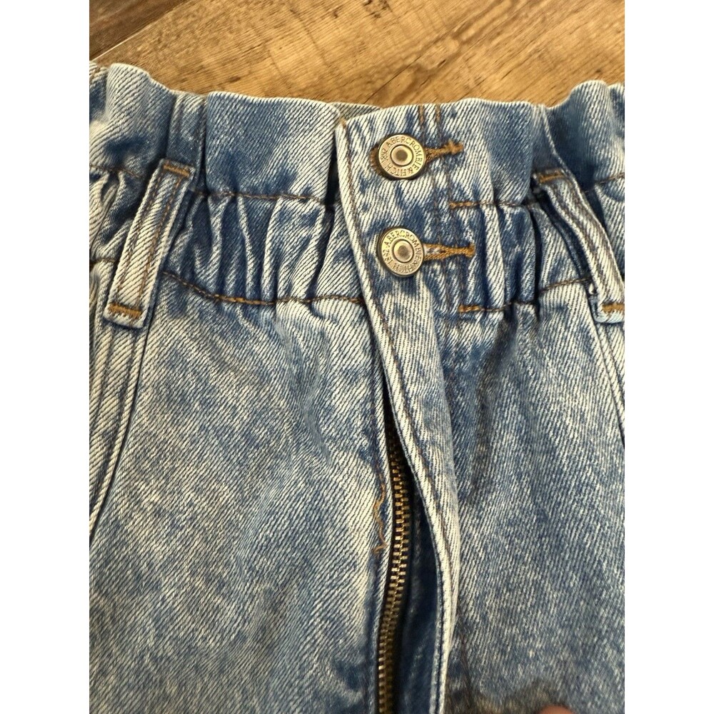 ABERCROMBIE & FITCH 80s Mom Shorts (Wom. Sz. 6) Pleated Ultra High Rise Jeans - Picture 3 of 8